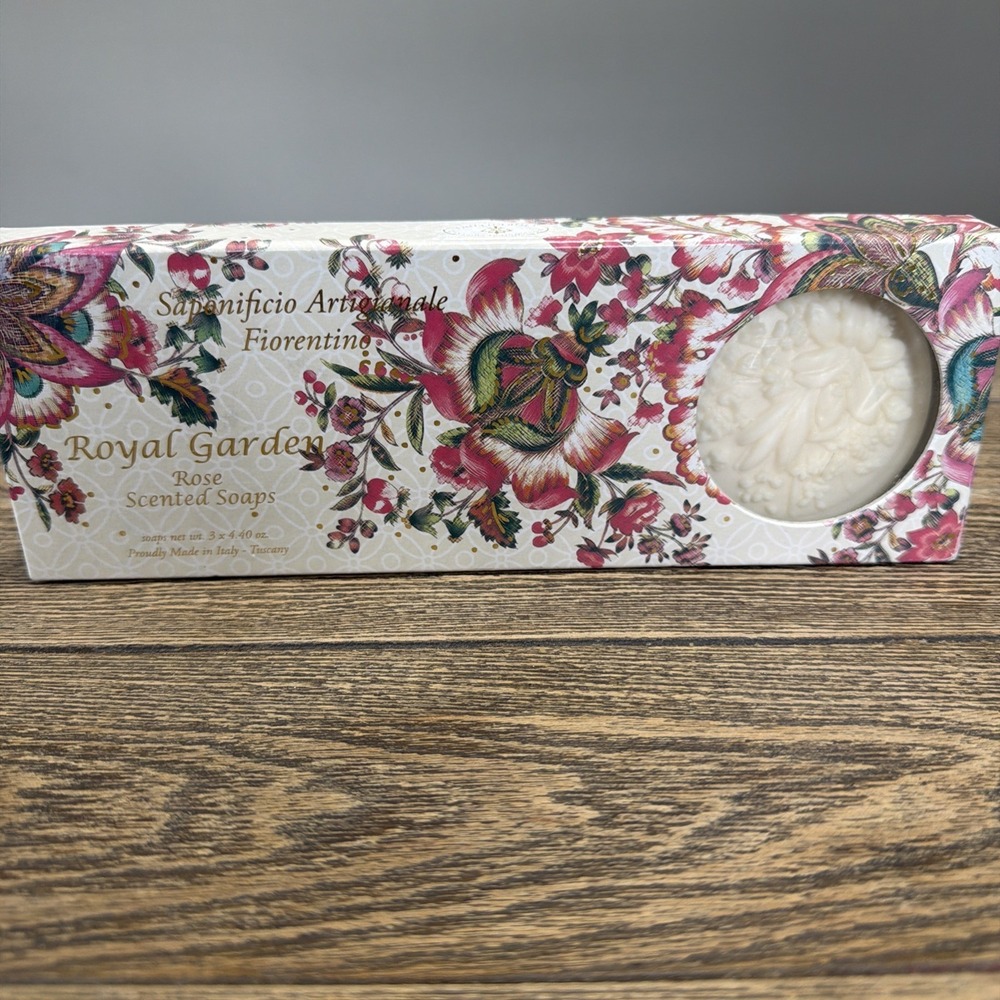 SAPONIFICIO ARTIGIANALE FIORENTINO Royal Garden SCENTED Soaps Made In Italy